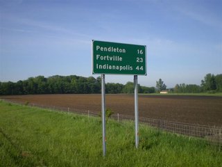 46 Acres (30 tillable).  1600' of Frontage along I-69.  (Average daily volume of 35,780).  Additional frontage on CR 1000 W and CR 650 N.  Excellent billboard/cell tower possibilities.  Will divide. - 46 Acres Quality Farmland